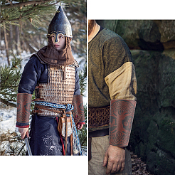 Браслет с кожаным ремешком и широким ремешком BJEW-WH0019-05A