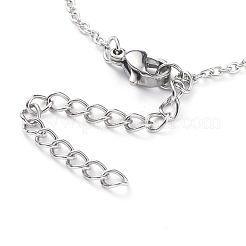 Colliers pendentifs en acier inoxydable 304 anti-ternissement&nbsp;NJEW-G334-05P