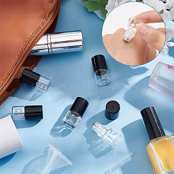 24 шт. прозрачные стеклянные шариковые флаконы с чешуей и пластиковой крышкой DIY-BC0006-46