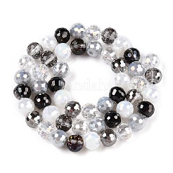 Гальванические стеклянные бусины&nbsp;GLAA-Z006-01E