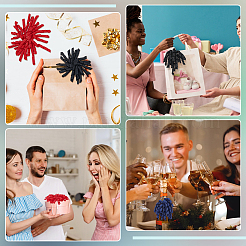 8 шт. 8 стиля цветочное самоклеящееся полиэфирное украшение&nbsp;DIY-BC0015-70