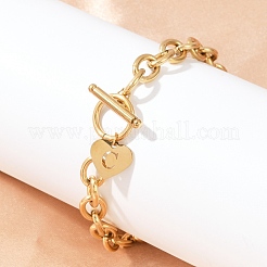 Браслеты с подвесками из нержавеющей стали 304 золотистого цвета&nbsp;LS-NJEW-K284-01G-C