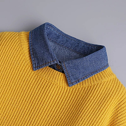 Съемный женский накладной воротник из ткани DIY-WH20048-036A