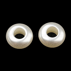 Abs模造パールビーズ  ロンデル  11x5.5mm  穴：5mm&nbsp;X-OACR-K001-32