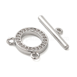 Fermagli a ginocchiera in zircone chiaro micro pavè di ottone&nbsp;KK-N254-67P