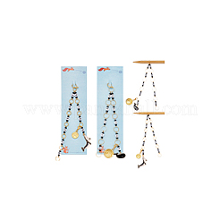 Цепочки для вязания рядов из акрила и стекла HJEW-NB00099