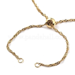 2 шт. 2 цвета 304 нержавеющая сталь сингапурская цепочка для изготовления ожерелья&nbsp;AJEW-JB01333