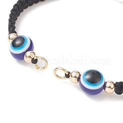 Изготовление регулируемого плетеного браслета из нейлоновой нити AJEW-JB01157-01