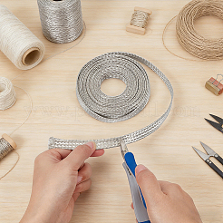 5 m di filo intrecciato stagnato piatto in ottone&nbsp;OCOR-WH0082-591A