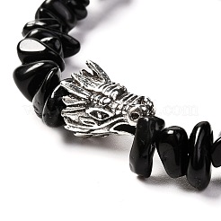 Браслет из натуральных и синтетических смешанных драгоценных камней для мужчин и женщин BJEW-JB06706