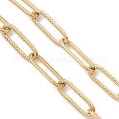 Изготовление браслета-цепочки из канцелярской скрепки толщиной 4 мм из нержавеющей стали 304 AJEW-JB01431