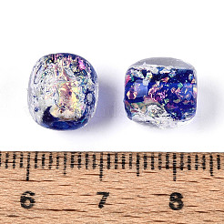 Fili di perline di lampwork in lamina fatti a mano&nbsp;FOIL-T008-01B