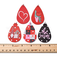 10 шт. 5 цвета искусственная кожа большие подвески FIND-FS0003-75