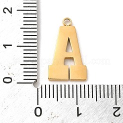 304ステンレスペンダント  文字の魅力  14KGP本金メッキ  17.5x10x1mm  穴：1.6mm&nbsp;STAS-L022-227G