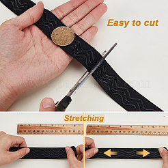 10 Yards 2 Stile Polyester rutschfestes Silikon-Greifer-Gummiband&nbsp;OCOR-GA0002