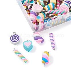 Кулоны из смолы и кулоны из полимерной глины ручной работы DIY-TA0008-75