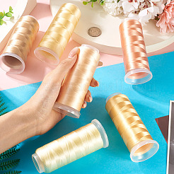 6 рулон ниток для вышивки из полиэстера 6 цветов&nbsp;OCOR-TA0003-14A