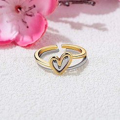 2шт многослойные кольца в форме сердца JR931A