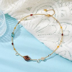 Collane di semi di vetro e perline acriliche&nbsp;NJEW-JN04469