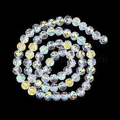 Гальванизируйте прозрачное стекло бисер нитей&nbsp;GLAA-H040-01H