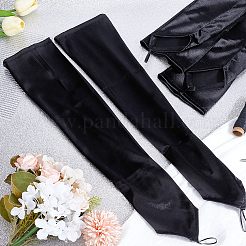 Damen Satinhandschuhe mit Hakenfinger&nbsp;AJEW-WH0455-59C