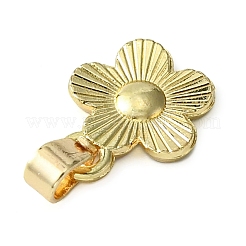合金エナメルチャーム  真鍮製スナップオンベイル付き  花のチャーム  ミックスカラー  13x10x2mm  穴：5x4mm&nbsp;PALLOY-JF02253