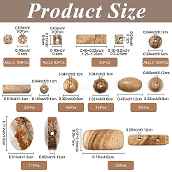 1 нить бусин из натуральной яшмы с рисунком&nbsp;G-YW0002-47