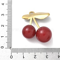 Нержавеющая сталь 304 с подвесками в виде акриловых вишен STAS-G362-05G-01