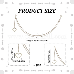 6 шт. витые латунные цепи для панциря&nbsp;HJEW-GO00222