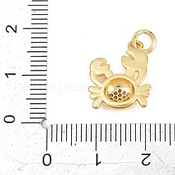 Messing micro pave klare zirkonia anhänger&nbsp;KK-D258-06G-01