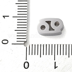 星座 304 ステンレススチール チャーム  蟹座  6x9x3mm  穴：2mm&nbsp;STAS-U038-01P-04