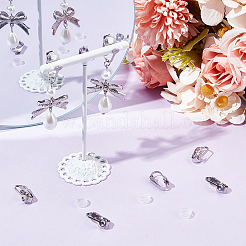 40 шт. фурнитура для сережек-клипс из нержавеющей стали 304&nbsp;STAS-SP0001-23P