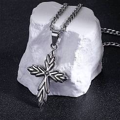3 pz retrò 316 acciaio chirurgico inossidabile croce pendente gotico&nbsp;FIND-SZ0003-60