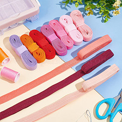 30м 10-х цветный плоский полиэстеровый эластичный шнур&nbsp;OCOR-BC0006-33B