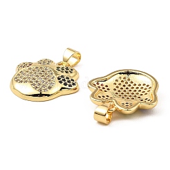 Настоящие 18-каратные позолоченные подвески из латуни с микропаве из кубического циркония&nbsp;ZIRC-L100-139G