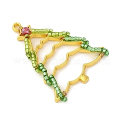 Рождественская тема подвески из стеклянного бисера PALLOY-MZ00809-03