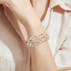 6 шт. 6 стиля акриловых и алюминиевых цепочек для очков AJEW-GF0011-54