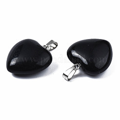 Pendentifs en obsidienne naturelle&nbsp;X-G-N0325-12A