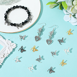 120шт бусины из сплава 4 цветов&nbsp;FIND-SC0017-96