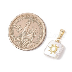 3 шт. 3 стиля барочных квадратных подвесок из натурального жемчуга кеши&nbsp;PALLOY-JF04957