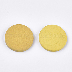 Cabochon in legno di pioppo dipinto&nbsp;WOOD-T021-29A