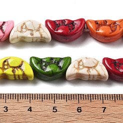 Синтетических нитей бирюзовые бусы G-B140-E01