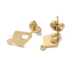 Ионное покрытие (ip) 304 нержавеющая сталь гвоздики фурнитура для сережек STAS-I206-13G