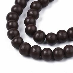 Brins de perles en bois naturel peint&nbsp;WOOD-S053-54B