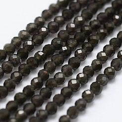 100 Perle Di Ossidiana Naturale 8 Mm – Pietre Lisce Per Gioielli Fai Da Te – Con Cordino Elastico Cristallo 10 M