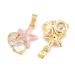 Pendentifs en laiton zircon cubique transparent&nbsp;CU-CBA9AB3-04G-02