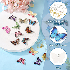 Набор для изготовления сережек в виде бабочек своими руками DIY-TA0006-02