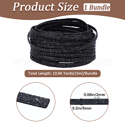 10м складной шнур из блестящей искусственной кожи&nbsp;OCOR-GF0004-11J