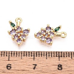 Латунные микро проложить кубического циркония подвески&nbsp;KK-T074-86G