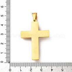 Подвески-кресты Иисуса из нержавеющей стали 304&nbsp;STAS-F323-07PG